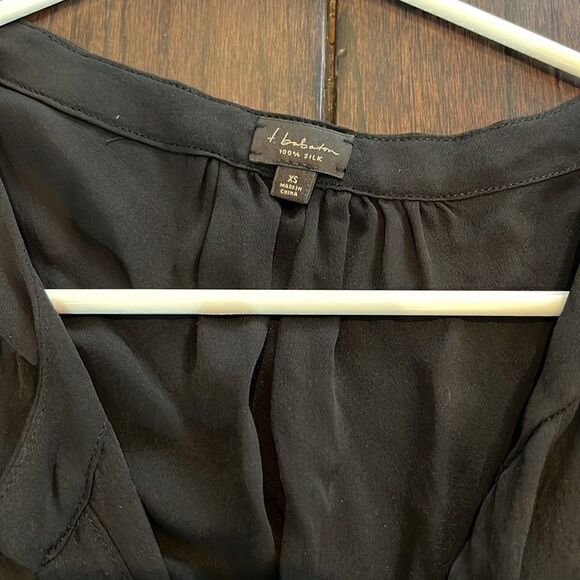 Black silk blouse  - Picture 2 of 3